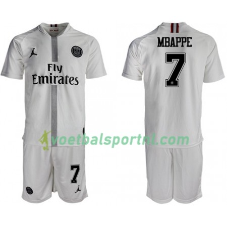 Paris Saint-Germain Mbappé 7 Jodan Wit Kind Third Tenue 2018-19